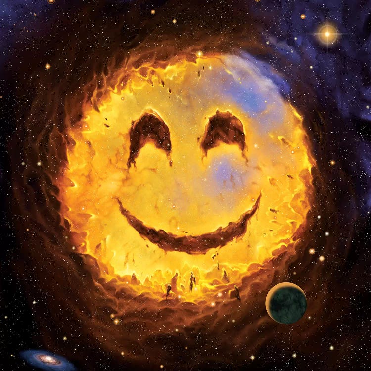 Galaxy Smile by Vincent Hie wall art