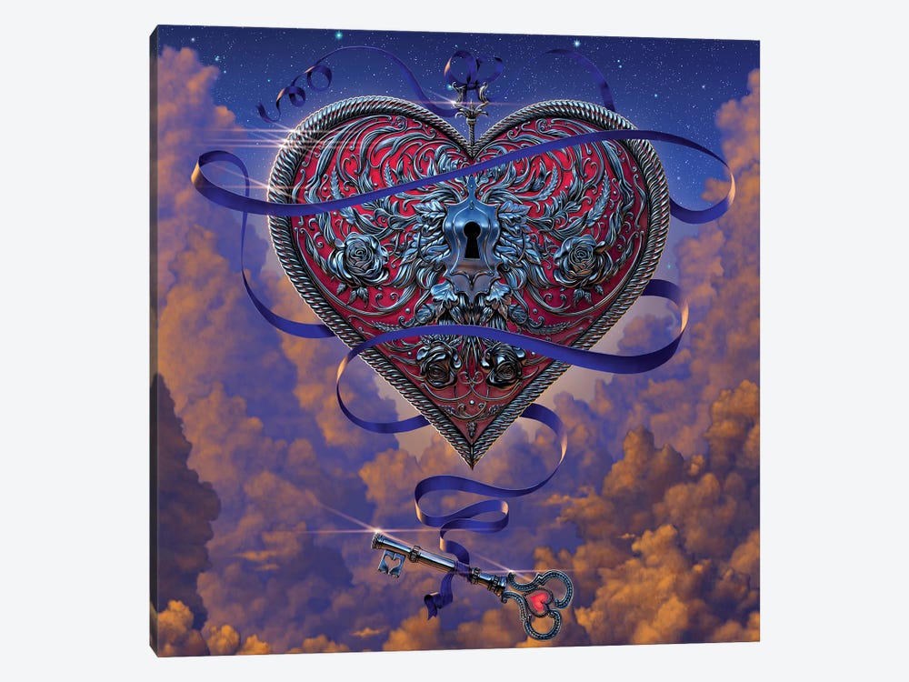 Heart And Key by Vincent Hie 1-piece Art Print