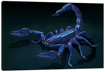Metal Scorpion Canvas Art Print