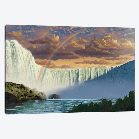 Niagara Falls Canvas Print #HIE33} by Vincent Hie Canvas Wall Art