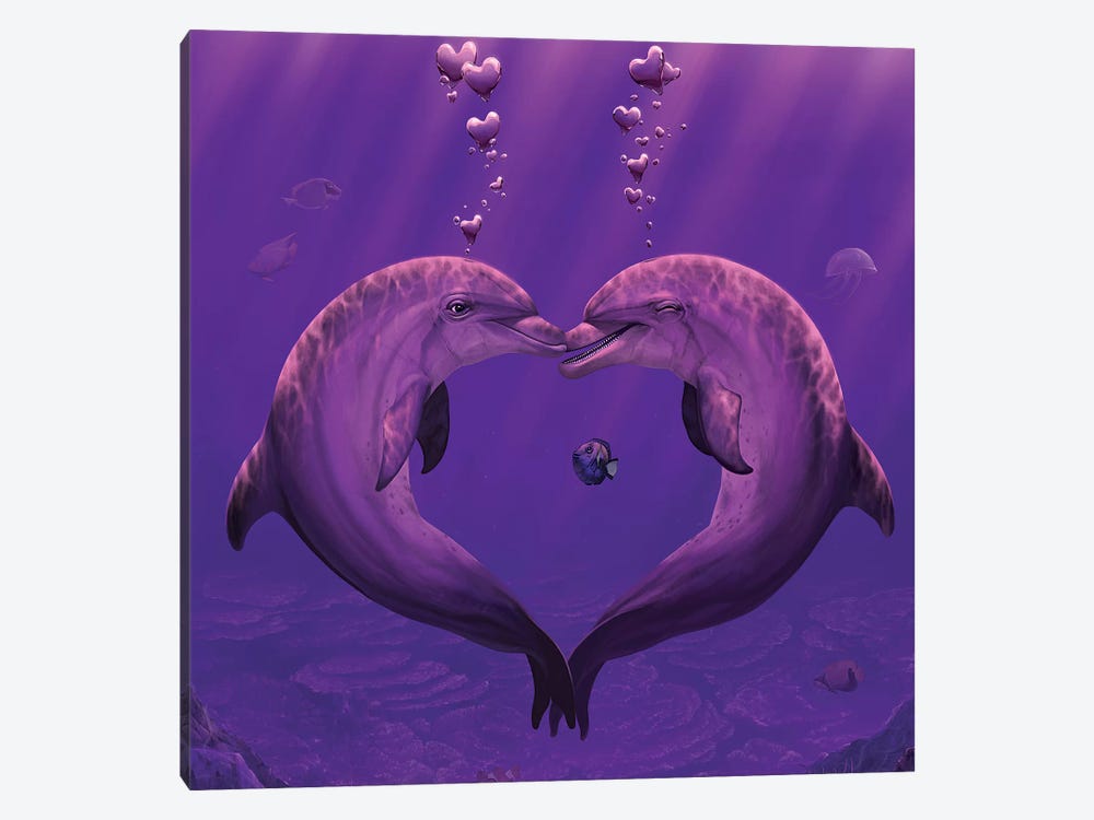 Sea Of Hearts by Vincent Hie 1-piece Canvas Print