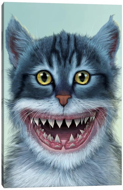 Sharkitten Canvas Art Print - Cheshire Cat