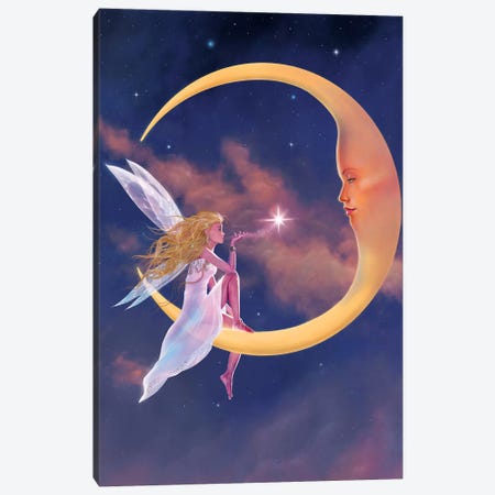 Star Kiss Canvas Print #HIE44} by Vincent Hie Canvas Wall Art