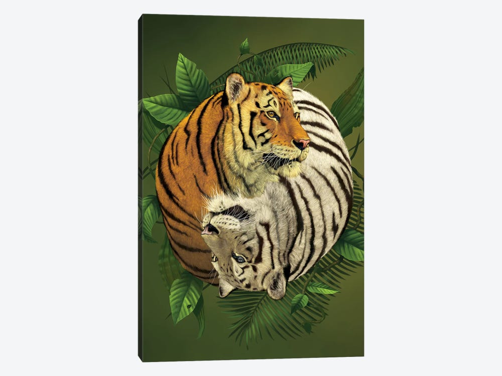 Tiger Yin Yang by Vincent Hie 1-piece Canvas Artwork