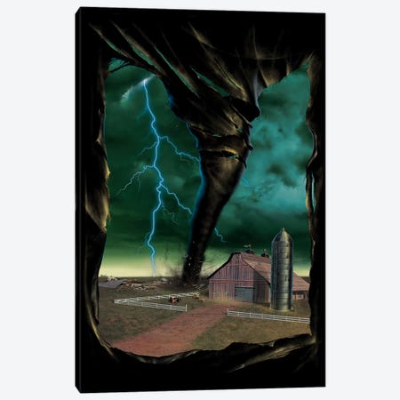Tornado Breakthrough Canvas Print #HIE53} by Vincent Hie Canvas Art