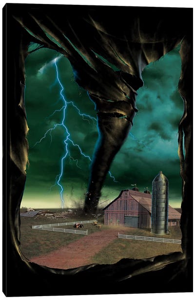 Tornado Breakthrough Canvas Art Print - The Wizard Of Oz