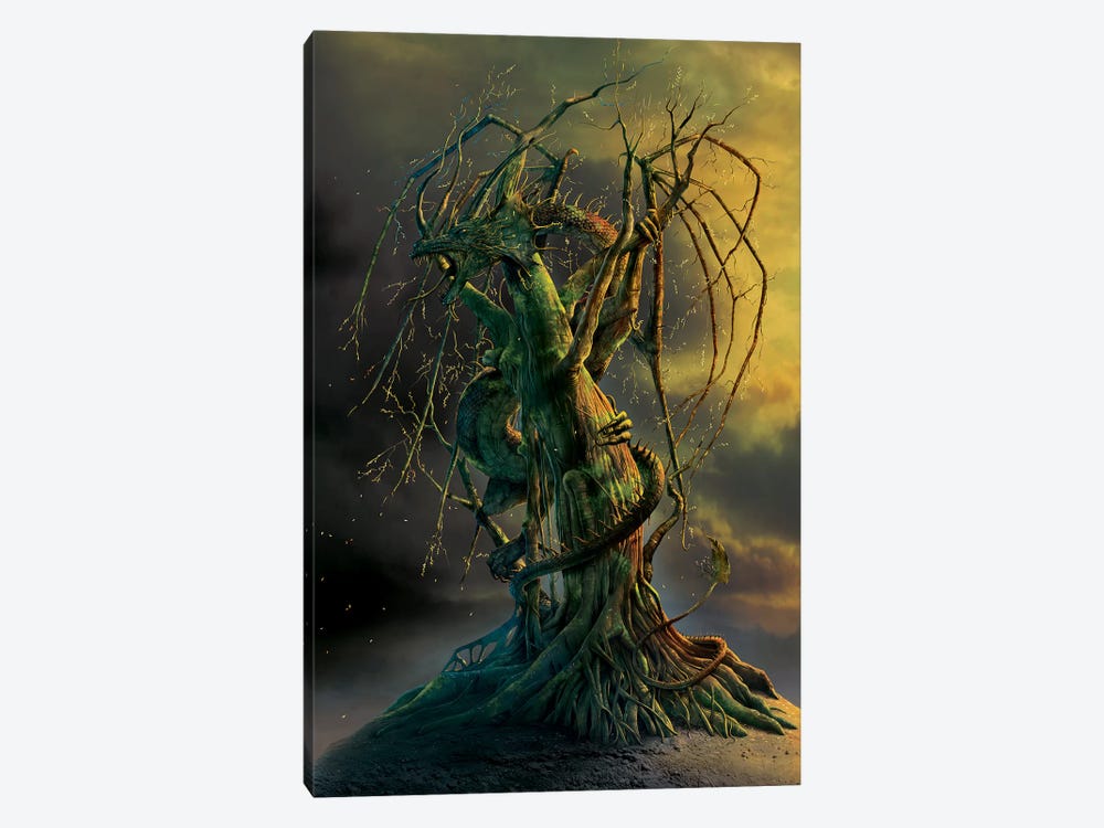 Tree Dragon by Vincent Hie 1-piece Canvas Art