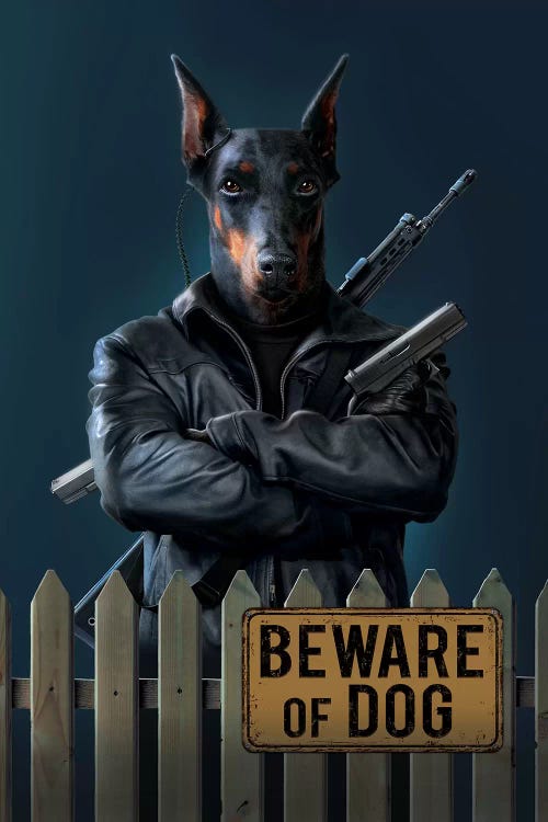 Beware Of Dog by Vincent Hie wall art