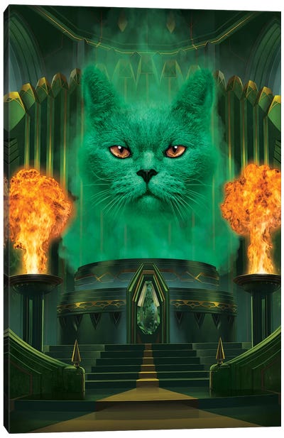 Cat The Great And Powerful  Canvas Art Print - Vincent Hie