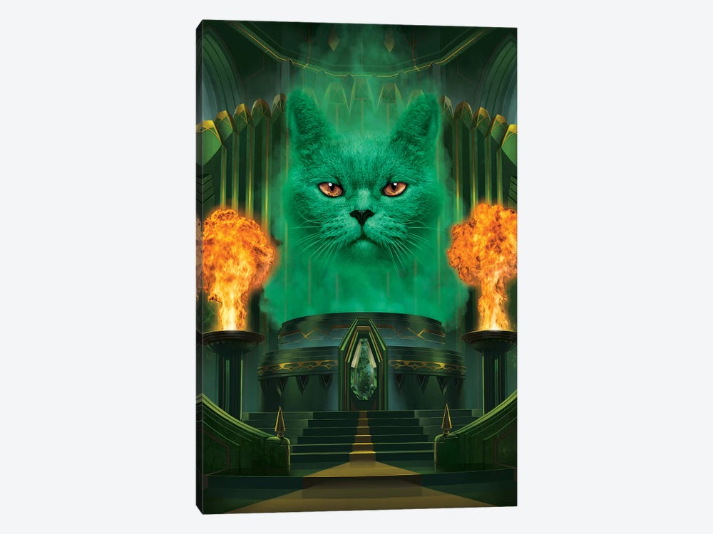 Cat The Great And Powerful  by Vincent Hie 1-piece Canvas Wall Art