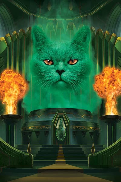 Kids TV & Movies Art: Cat The Great And Powerful  by Vincent Hie