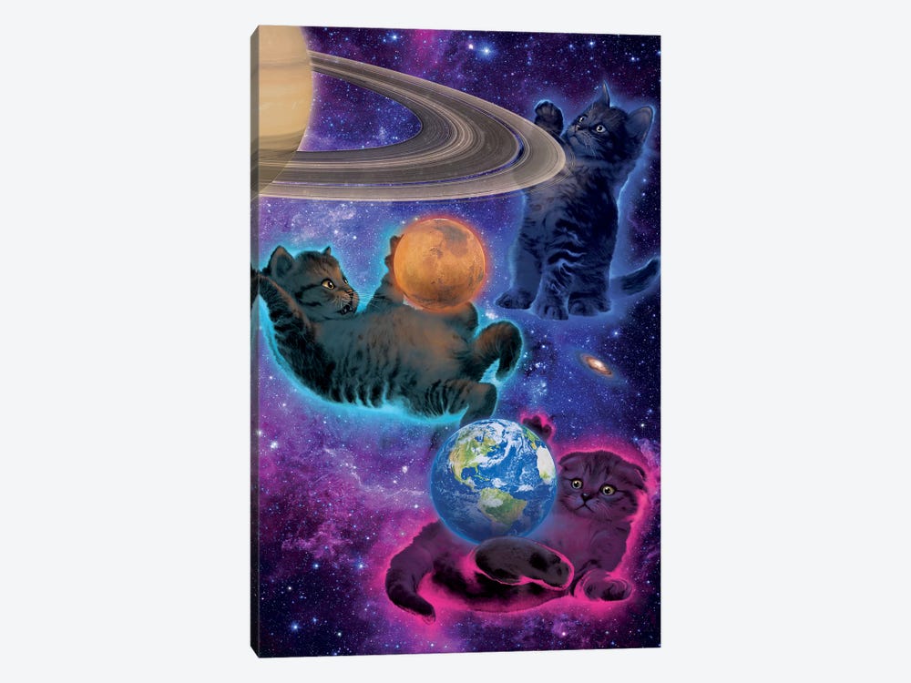 Cosmic Kittens by Vincent Hie 1-piece Art Print