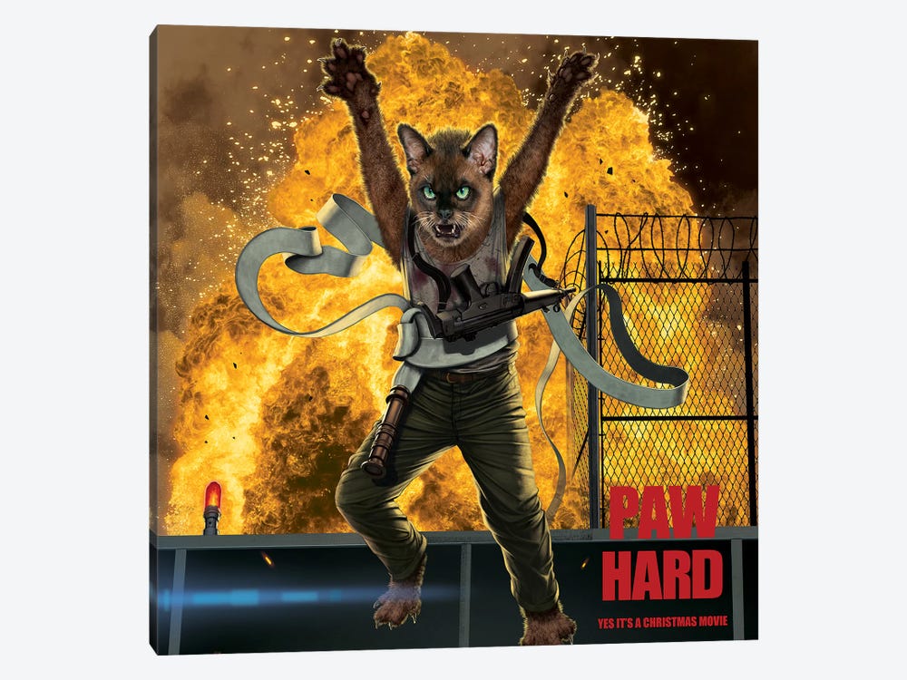 Paw Hard by Vincent Hie 1-piece Canvas Art