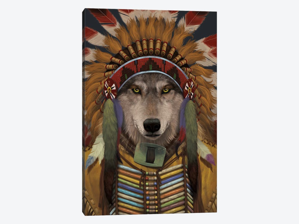 Wolf Spirit Chief by Vincent Hie 1-piece Art Print