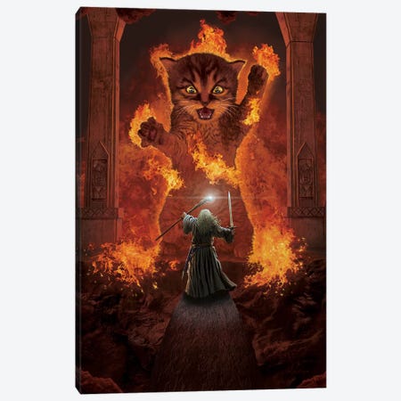 You Shall Not Pass! Canvas Print #HIE93} by Vincent Hie Canvas Art