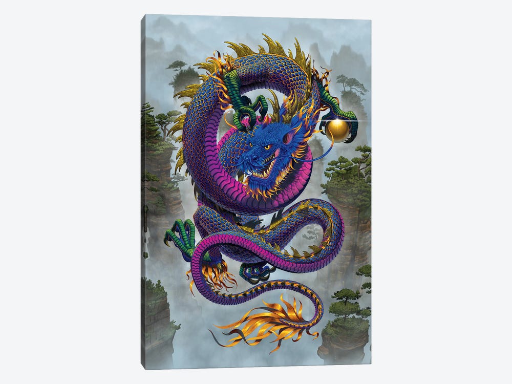 Good Fortune Dragon  by Vincent Hie 1-piece Canvas Artwork