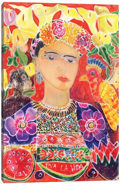 Respects To Frida Kahlo, 2002 Canvas Art Print