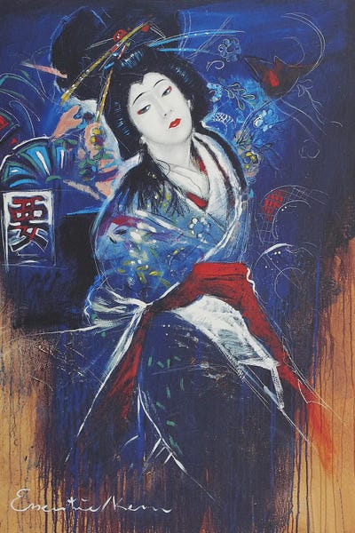 Canvas Print: Asian Love by Hans Jochem Bakker - thumbnail