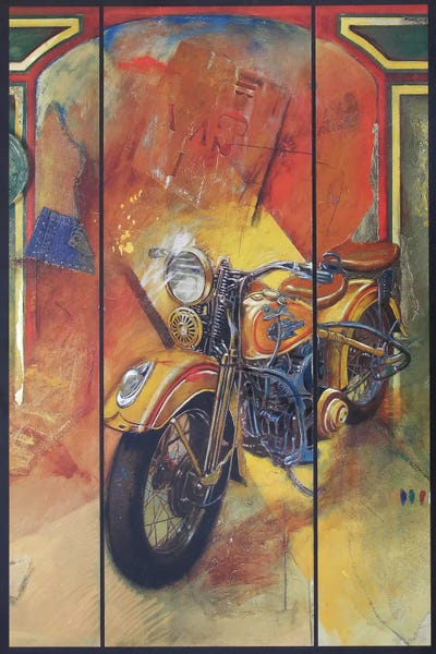 Canvas Print: Standing At The Wall by Hans Jochem Bakker - thumbnail