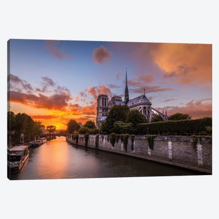 Cathedral Sunset Canvas Print #HJH6} by H.J. Herrera Art Print