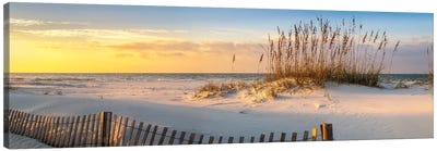 Pensacola Beach Sunrise Canvas Art Print - Sandy Beach Art