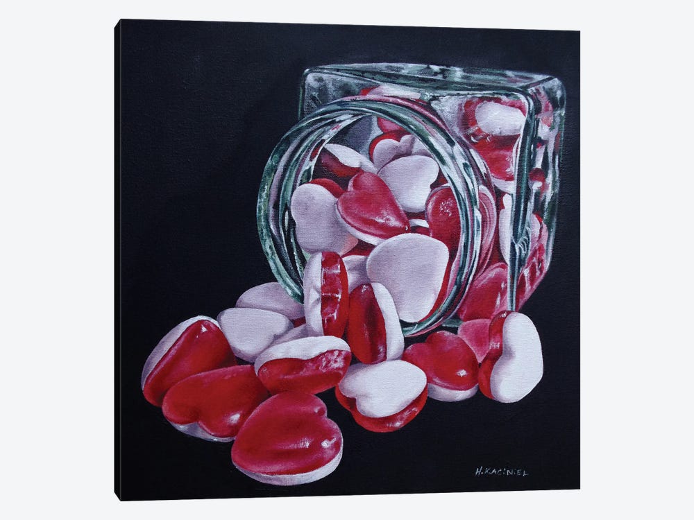 Jar Of Hearts by Hanna Kaciniel 1-piece Art Print