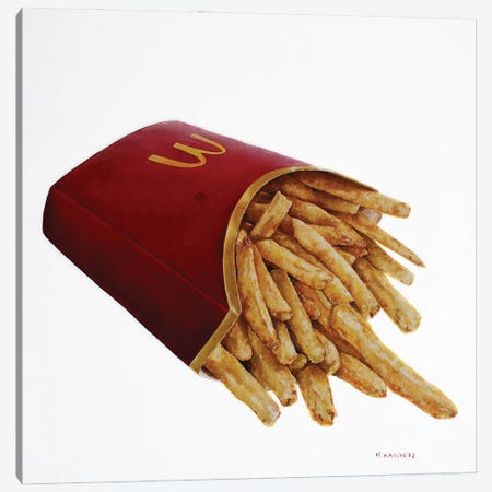 A Stack Of Chips Canvas Print #HKC44} by Hanna Kaciniel Art Print