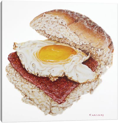 A Slice Of Heaven Canvas Art Print - Egg Art