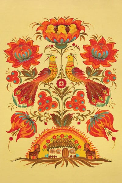 Tree Of The Life by Halyna Kulaga canvas print