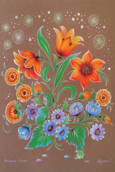 I Am Your Lily by Halyna Kulaga framed wall art