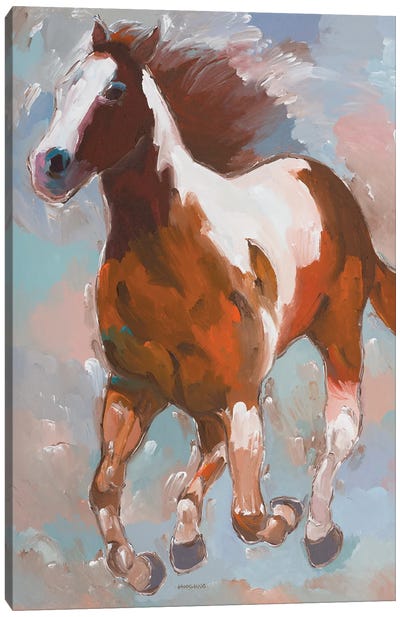 Painted Horse II Canvas Art Print - Hooshang Khorasani