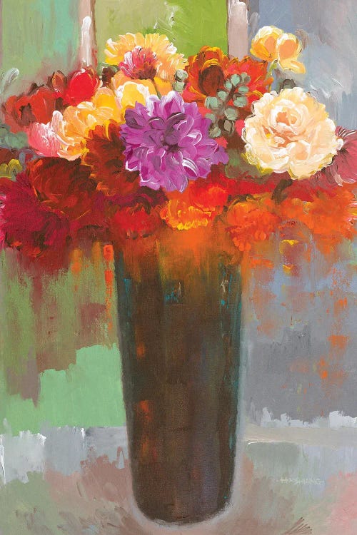 Touch of Fuscia by Hooshang Khorasani wall art