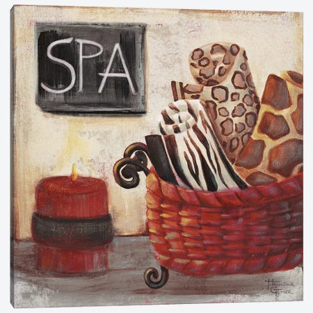 Red Jungle Spa I Canvas Print #HKR11} by Hakimipour-Ritter Canvas Art