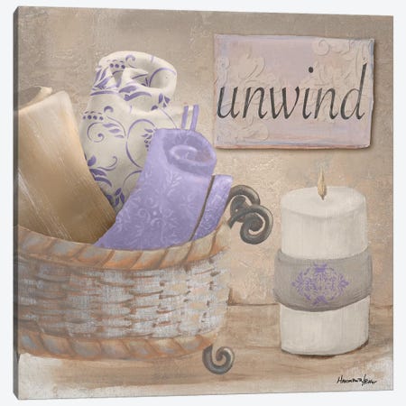 Lavender Bath I Canvas Print #HKR4} by Hakimipour-Ritter Art Print