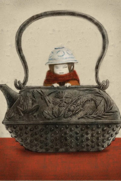 Hiroyuki Kurava: Beige VII Iron Kettle by Hiroyuki Kurava