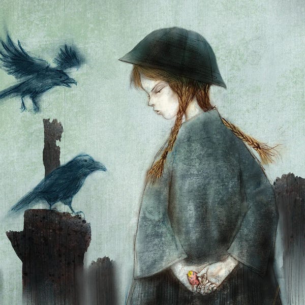 Crows: Indigo VII Crow Egg by Hiroyuki Kurava