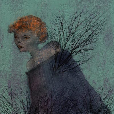 Indigo XVIII Growing Tree by Hiroyuki Kurava metal wall art