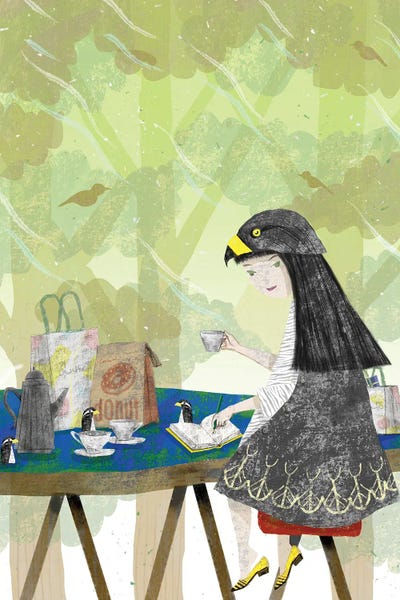 Hiroyuki Kurava: Leaf I Bird Cafe by Hiroyuki Kurava