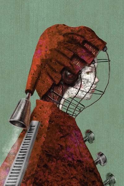 Whimsical Steampunk: Maroon IX Exhaust Cap by Hiroyuki Kurava