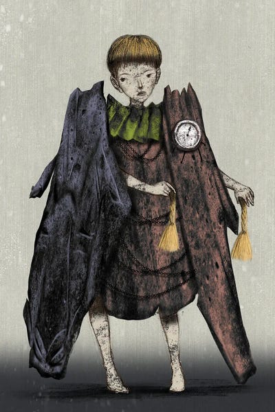 Maroon XII Heavy Coat by Hiroyuki Kurava canvas print