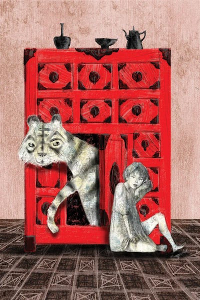 Hiroyuki Kurava: Peach I Tiger In The Chest by Hiroyuki Kurava