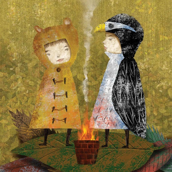 Penguins: Olive III Bonfire by Hiroyuki Kurava