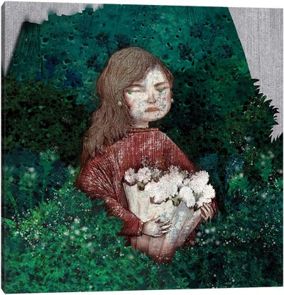 Viridian I Bouquet Canvas Art Print - Hiroyuki Kurava