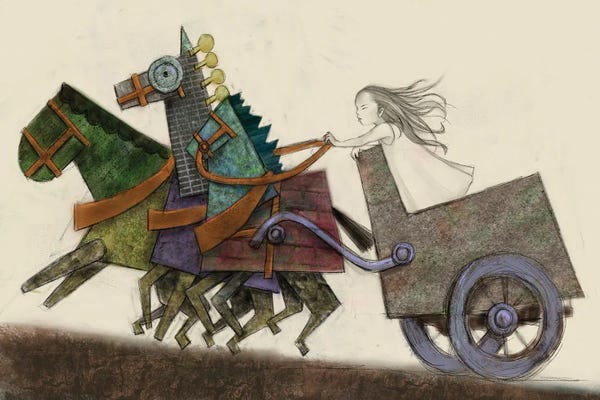 Carriages & Wagons: Beige IV Carriage by Hiroyuki Kurava