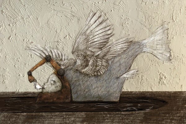 Wings: Beige V Tea Please by Hiroyuki Kurava