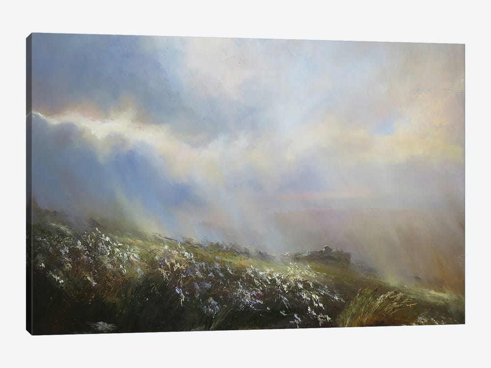 Moorland Ruins In Storm And Rain- Calderdale by Hannah Kerwin 1-piece Canvas Print
