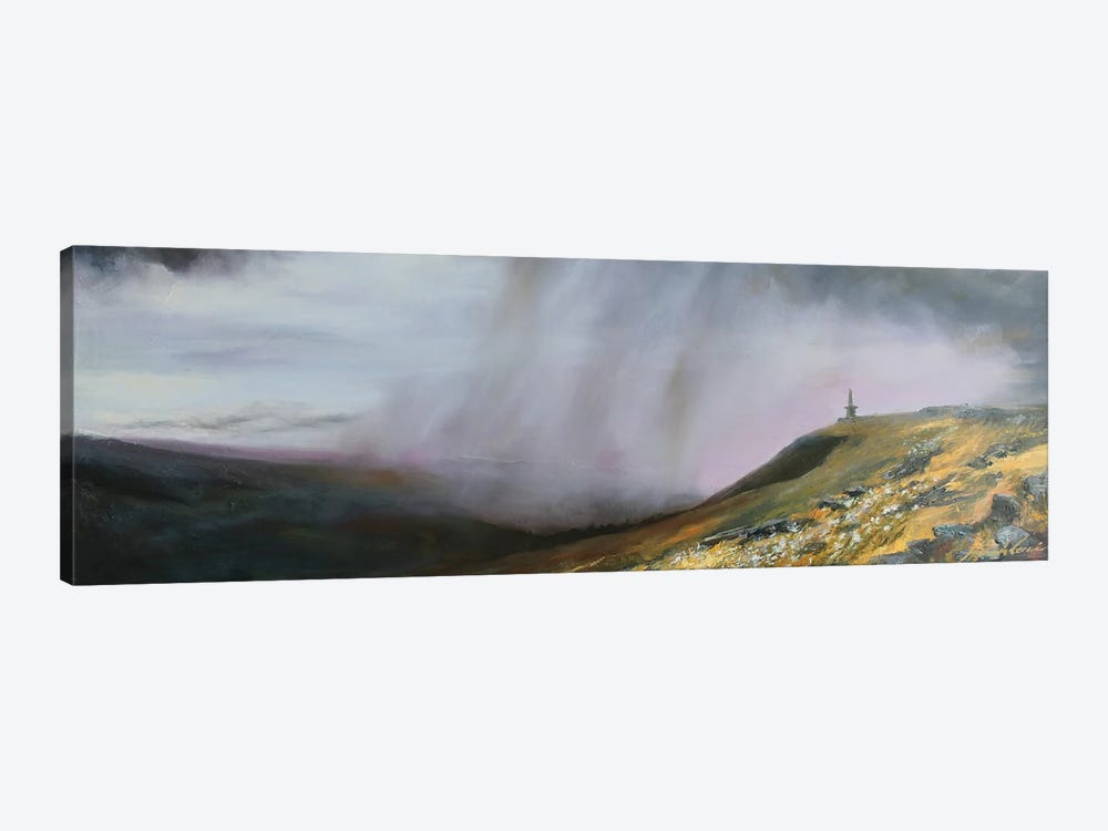 Storm Drawing In Over Stoodley Pike, Todmorden by Hannah Kerwin 1-piece Canvas Wall Art