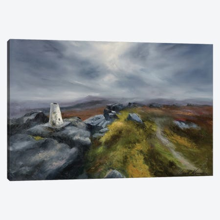 Stormy Wind And Weather At Black Stone Edge, Littleborough Canvas Print #HKW27} by Hannah Kerwin Canvas Print
