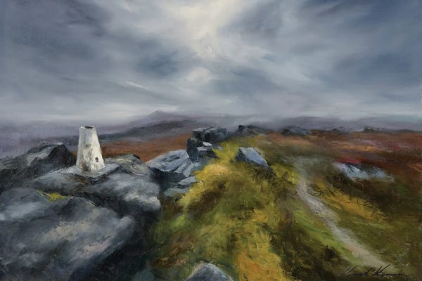 Hannah Kerwin: Stormy Wind And Weather At Black Stone Edge, Littleborough by Hannah Kerwin