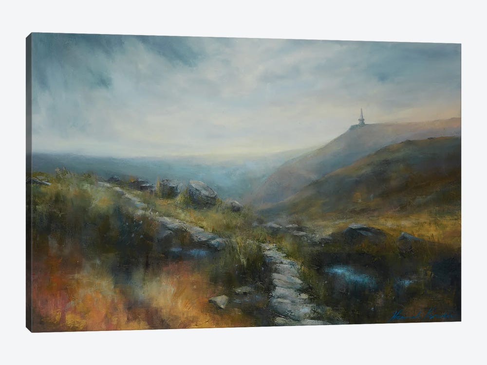 Sun And Couds Over Stoodley Pike by Hannah Kerwin 1-piece Canvas Art